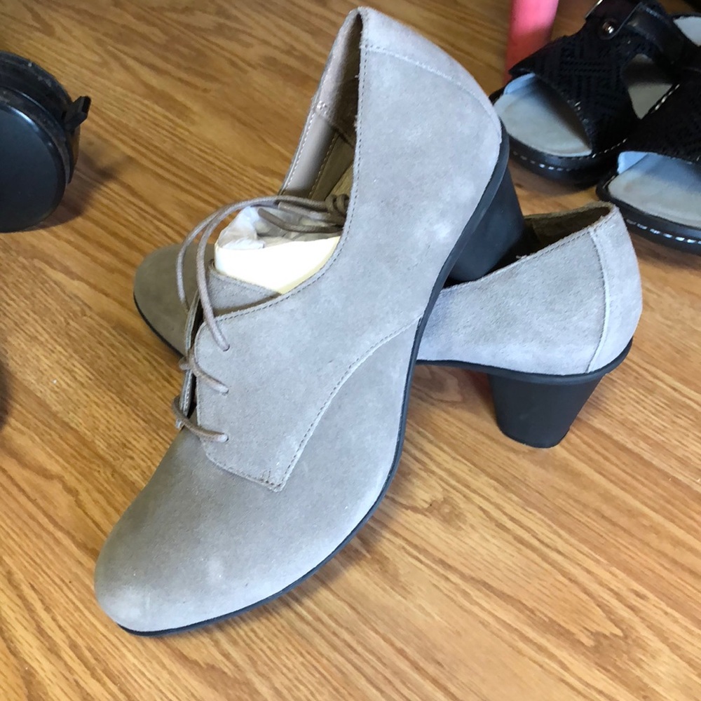 Vionic Orthotic qvc tie heel shoes mule - Picture 6 of 6